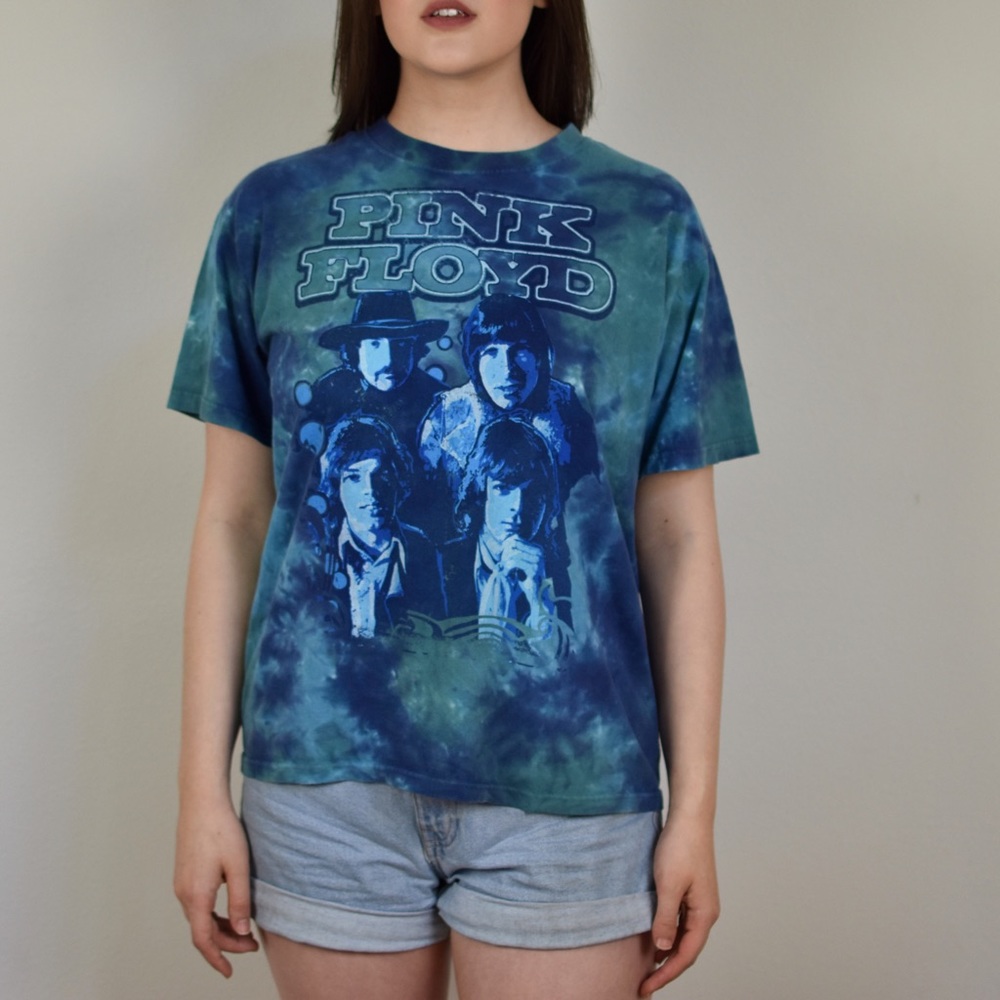 Pink Floyd Tie Dye Short Sleeve Band T-Shirt - Picture 2 of 5